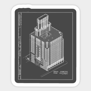 Richfield Oil Building Los Angeles 1929-1969 Sticker